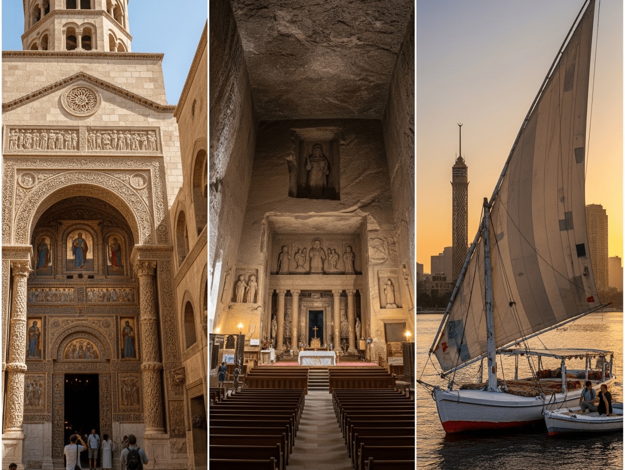 Day Tour To Coptic Cairo, Cave Church and Felucca Ride