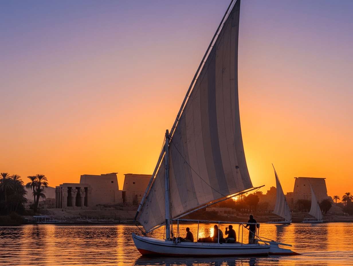 Felucca on the Nile in Luxor