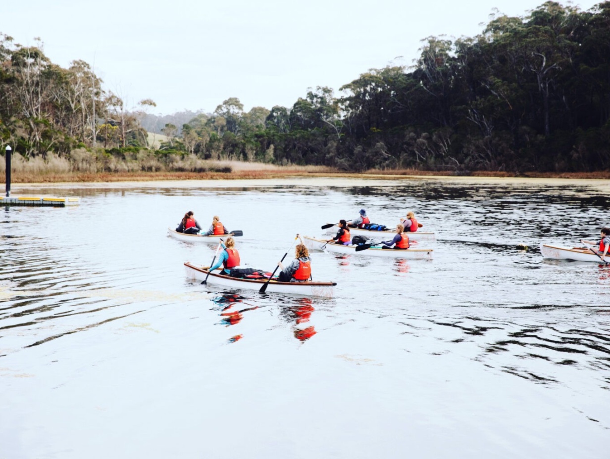 Bung Yarnda (Lake Tyers) paddle with Artist in Residence - Georgia MacGuire, First Nations artist