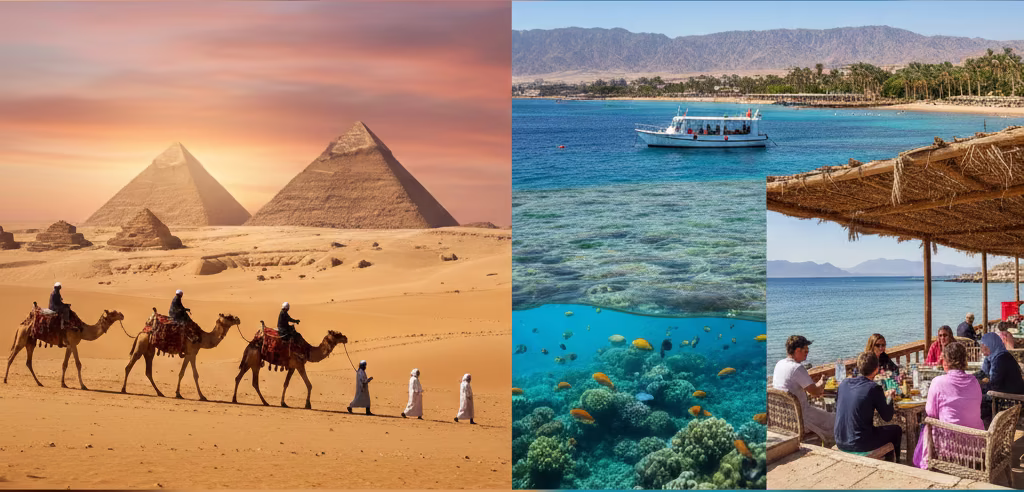 8 Days / 7 Nights Egypt Tour Itinerary – Cairo, Sharm El Sheikh & Dahab