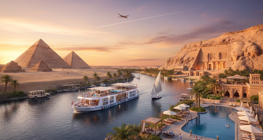 Luxury 10 Days Egypt Tour – Cairo, Hurghada, Nile Cruise & Abu Simbel