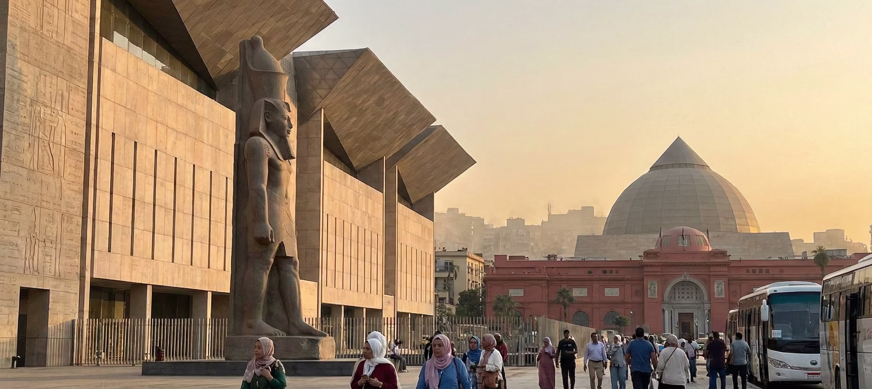 The Grand Egyptian Museum & Egyptian Museum & The National Museum of Egyptian Civilization